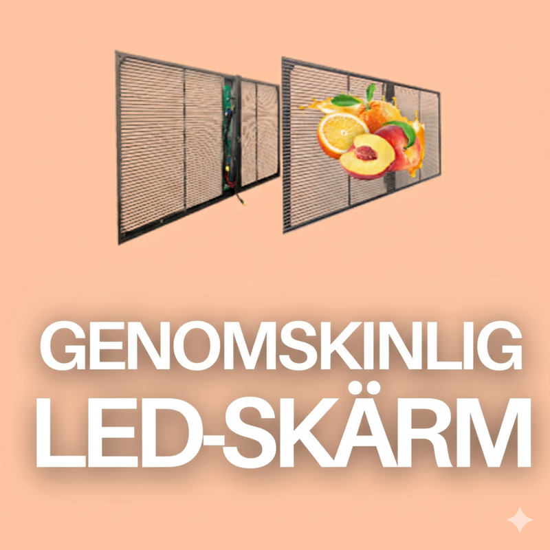 Transparent LED-skärm