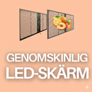 Transparent LED-skärm