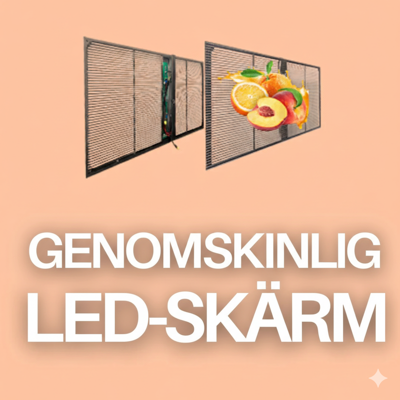 Transparent LED-skärm