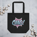 Eco Tote Bag med texten - OMG!