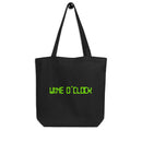 Eco Tote Bag med texten - Wine o´clock