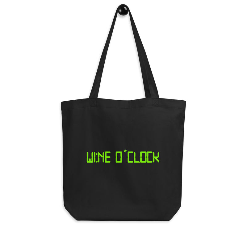 Eco Tote Bag med texten - Wine o´clock