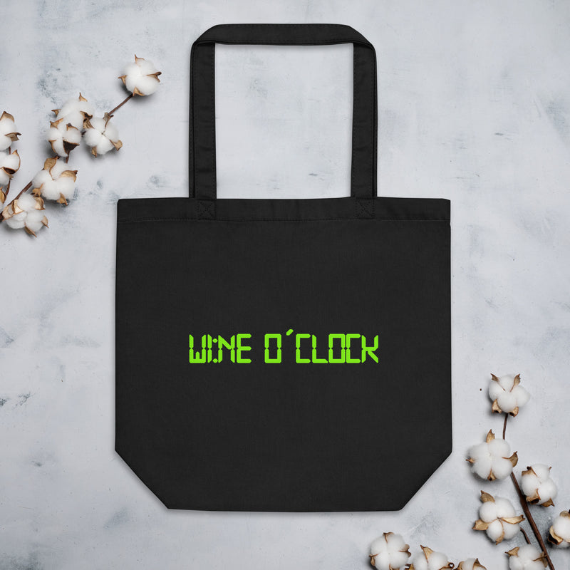 Eco Tote Bag med texten - Wine o´clock