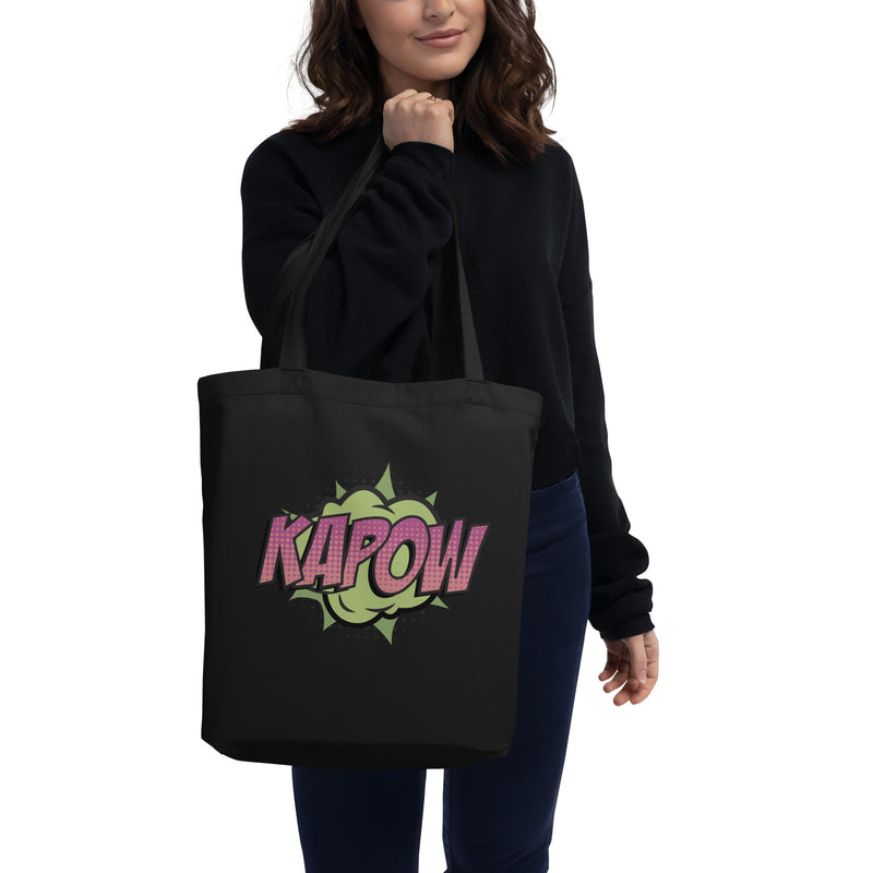 Eco Tote Bag med texten - KAPOW