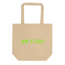 Eco Tote Bag med texten - Wine o´clock