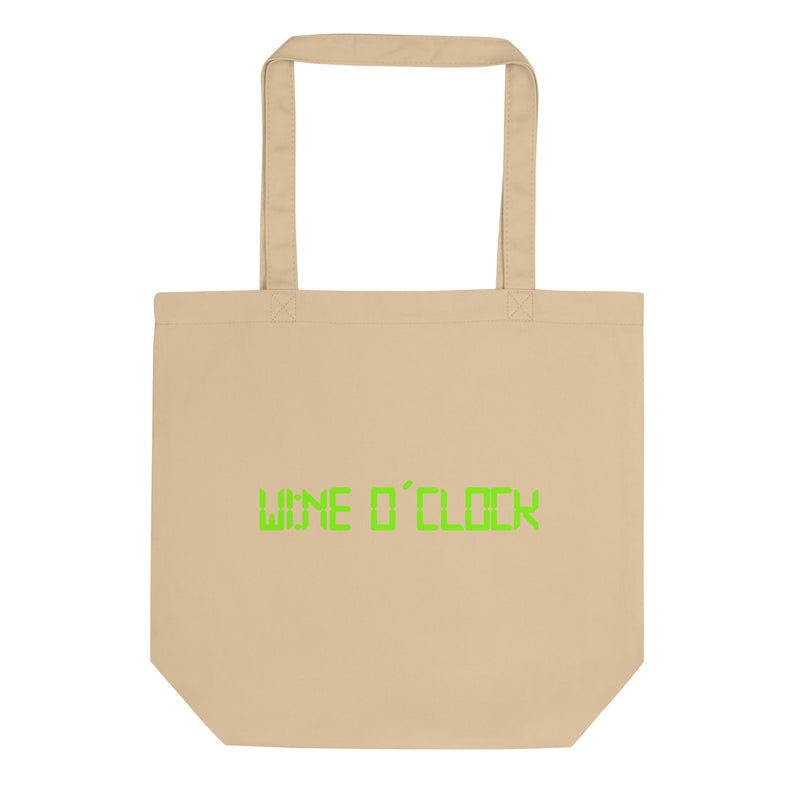 Eco Tote Bag med texten - Wine o´clock