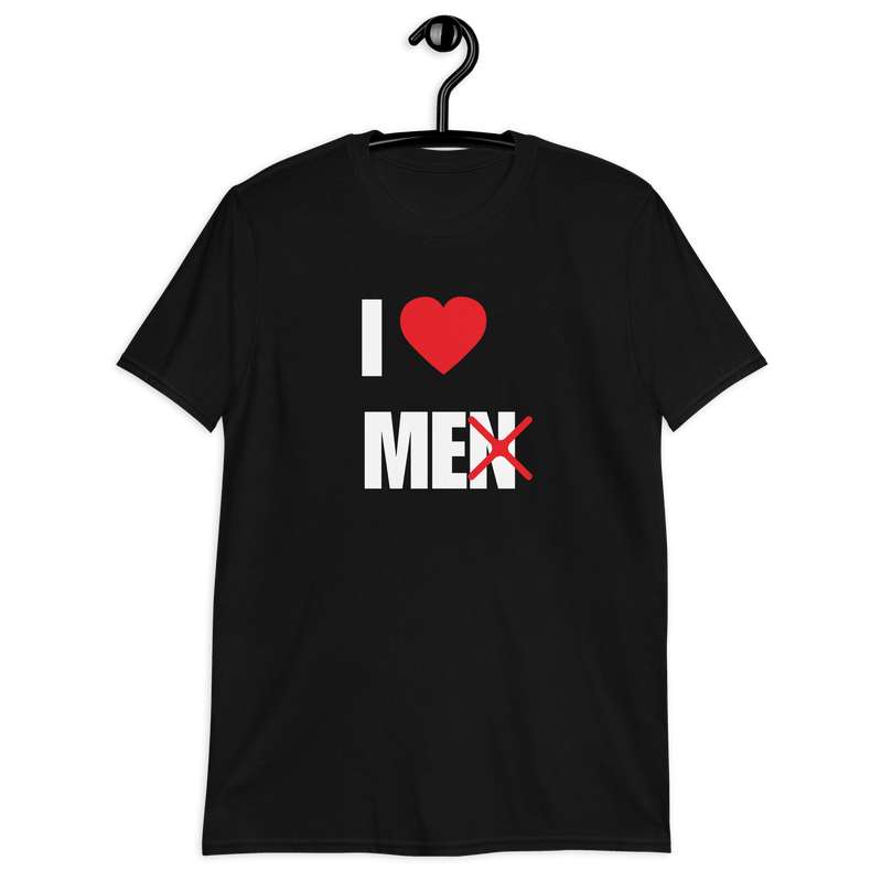 Kortärmad t-shirt i unisex-modell med texten - I love me