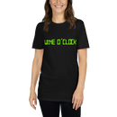 Kortärmad t-shirt i unisex-modell med texten - Wine o clock