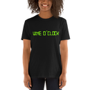 Kortärmad t-shirt i unisex-modell med texten - Wine o clock