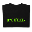 Kortärmad t-shirt i unisex-modell med texten - Wine o clock
