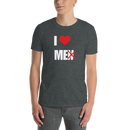 Kortärmad t-shirt i unisex-modell med texten - I love me