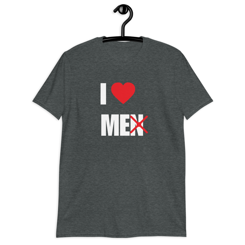 Kortärmad t-shirt i unisex-modell med texten - I love me