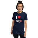 Kortärmad t-shirt i unisex-modell med texten - I love me