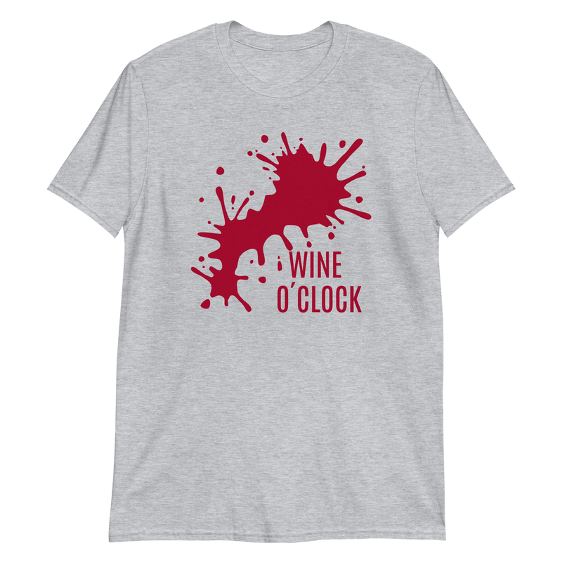 Copy of Kortärmad t-shirt i unisex-modell med texten - Wine o clock