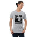Kortärmad t-shirt i unisex-modell med texten - Jag får öl att försvinna