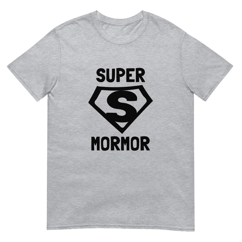 Kortärmad t-shirt i unisex-modell med texten - Supermormor
