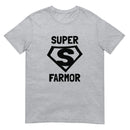 Kortärmad t-shirt i unisex-modell med texten - Superfarmor
