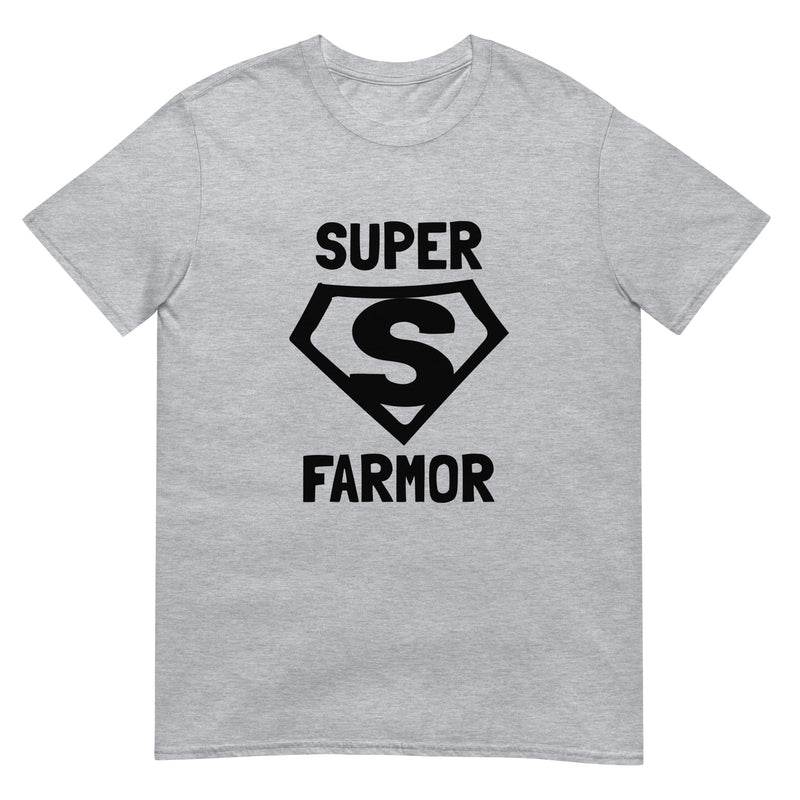 Kortärmad t-shirt i unisex-modell med texten - Superfarmor