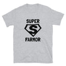 Kortärmad t-shirt i unisex-modell med texten - Superfarmor