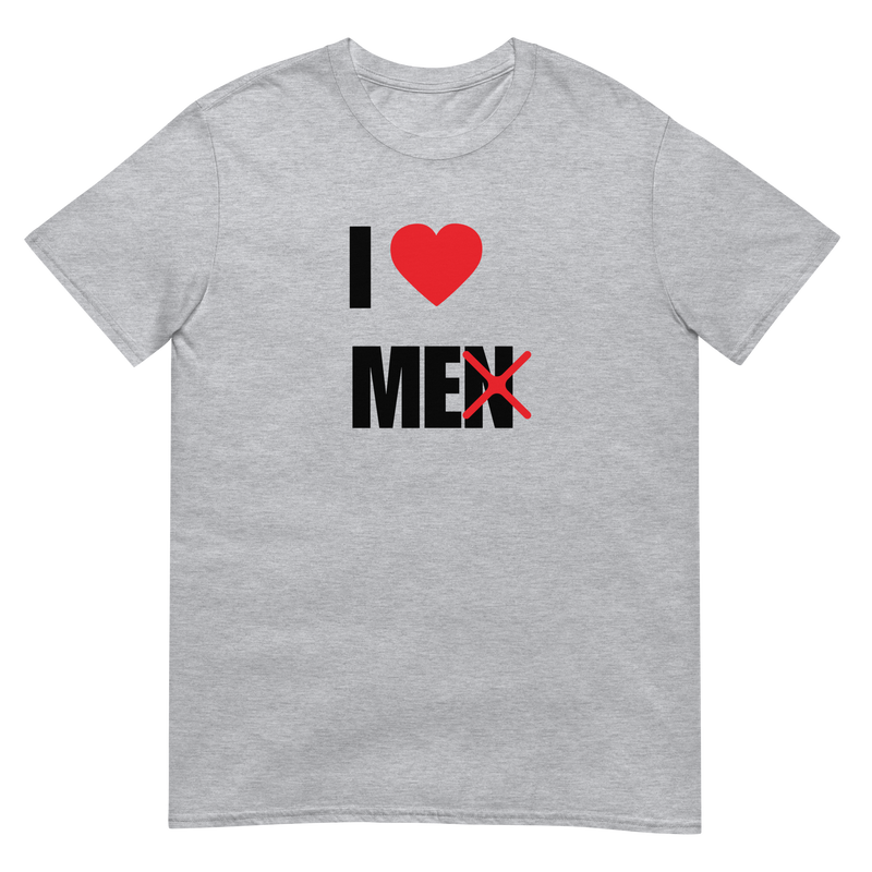 Kortärmad t-shirt i unisex-modell med texten - I love me