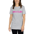Kortärmad t-shirt i unisex-modell med texten - Wine o clock