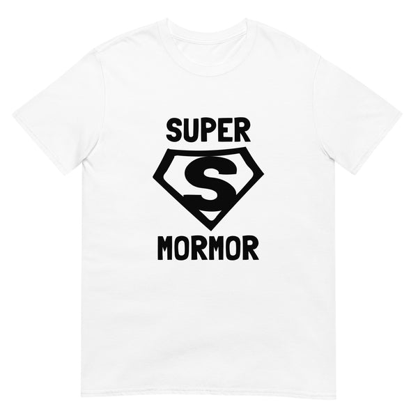 Kortärmad t-shirt i unisex-modell med texten - Supermormor