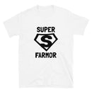 Kortärmad t-shirt i unisex-modell med texten - Superfarmor