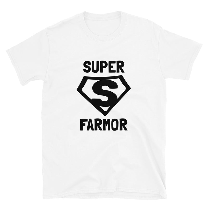 Kortärmad t-shirt i unisex-modell med texten - Superfarmor