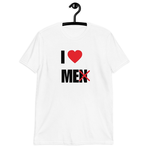 Kortärmad t-shirt i unisex-modell med texten - I love me