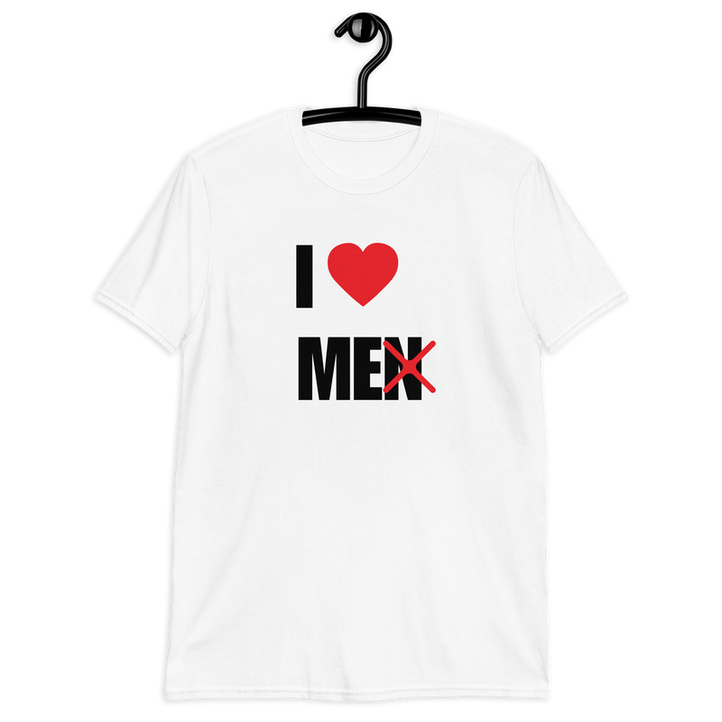 Kortärmad t-shirt i unisex-modell med texten - I love me