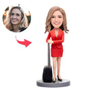 Mini-me figur - Kvinna med väska