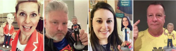 Mini-me figur - Kvinna i klänning