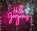 Hello Gorgeous - neonskylt