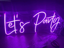 Lets Party- neonskylt
