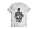 T-shirt med bild och citat av Winston Churchill "Attitude is a little thing that makes a big difference"