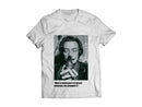 T-shirt med bild och citat av Salvador Dali "What is important is to spread confusion, not eliminate it"