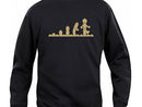 Sweatshirt med bild "Lego evolution"