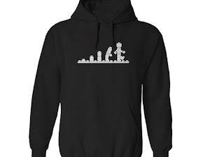 Hoodie med bild "Lego evolution"