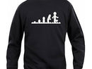Sweatshirt med bild "Lego evolution"