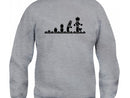 Sweatshirt med bild "Lego evolution"