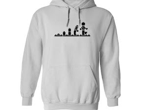 Hoodie med bild "Lego evolution"