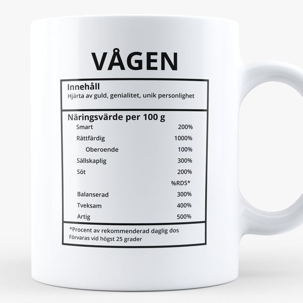 Porslinsmugg med stjärntecknet Vågen