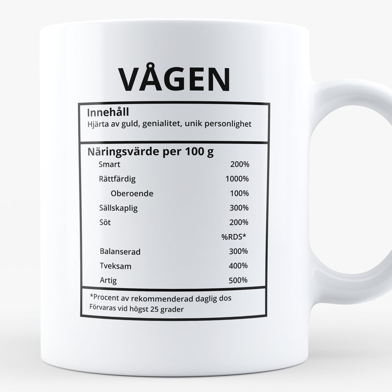 Porslinsmugg med stjärntecknet Vågen