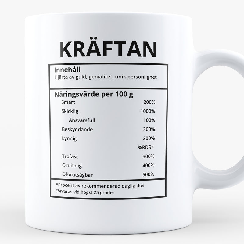 Porslinsmugg med stjärntecknet Kräftan