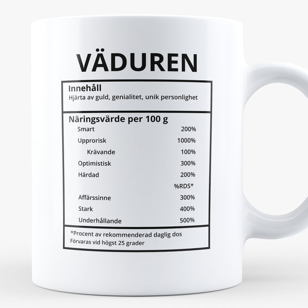 Porslinsmugg med stjärntecknet Väduren