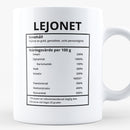 Porslinsmugg med stjärntecknet Lejonet