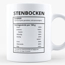 Porslinsmugg med stjärntecknet Stenbocken