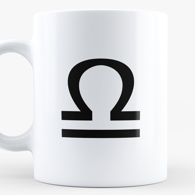 Porslinsmugg med stjärntecknet Vågen