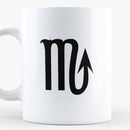 Porslinsmugg med stjärntecknet Skorpionen