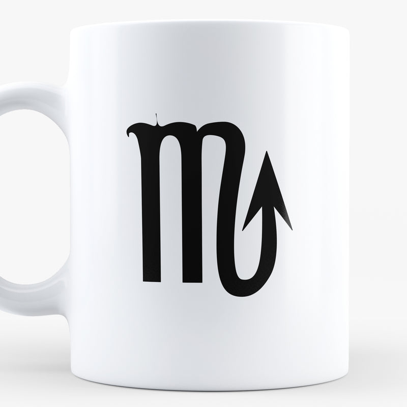 Porslinsmugg med stjärntecknet Skorpionen